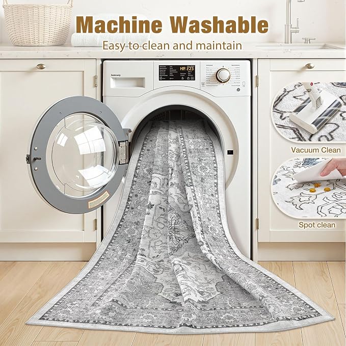 cotiled 5x8 Area Rugs Large Washable Rugs - Image 3