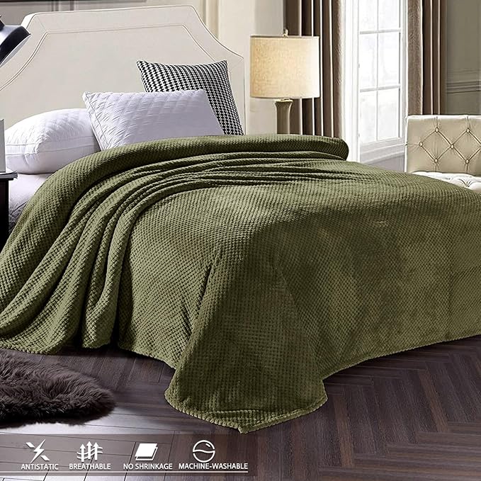 Exclusivo Mezcla Fleece Bed Blanket King Size, Super Soft and Warm Blankets - Image 3