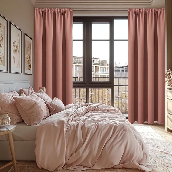 JIUZHEN Blackout Curtains for Bedroom - Image 2
