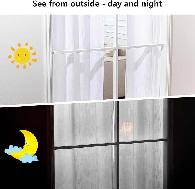 MYSKY HOME Patio White Curtains - Image 4