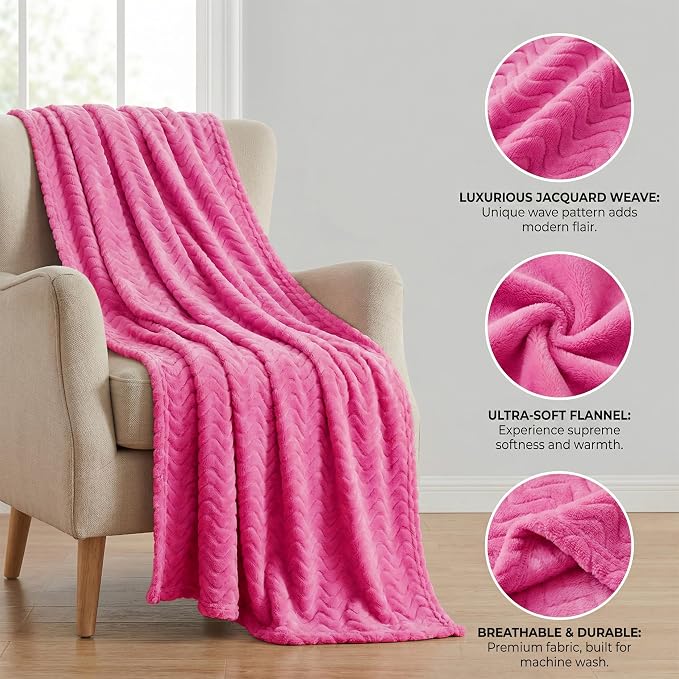 Exclusivo Mezcla King Blanket for Bed, Cozy Lightweight Fleece Blankets for All - Image 8