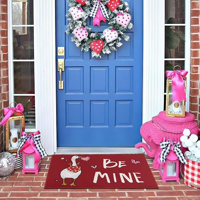 Valentines Day Door Mat, Entryway Front Porch Valentine's Day Welcome Mat - Image 6