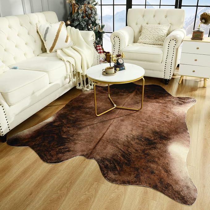 Easycozy Faux Cowhide Large Cow Print Rug - Image 5