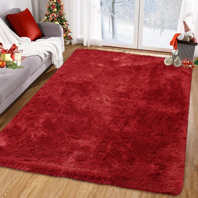 CAROMIO Area Rugs for Living Room 5x8 Feet, Soft and Thick Fluffy Shag Rug by CAROMIO