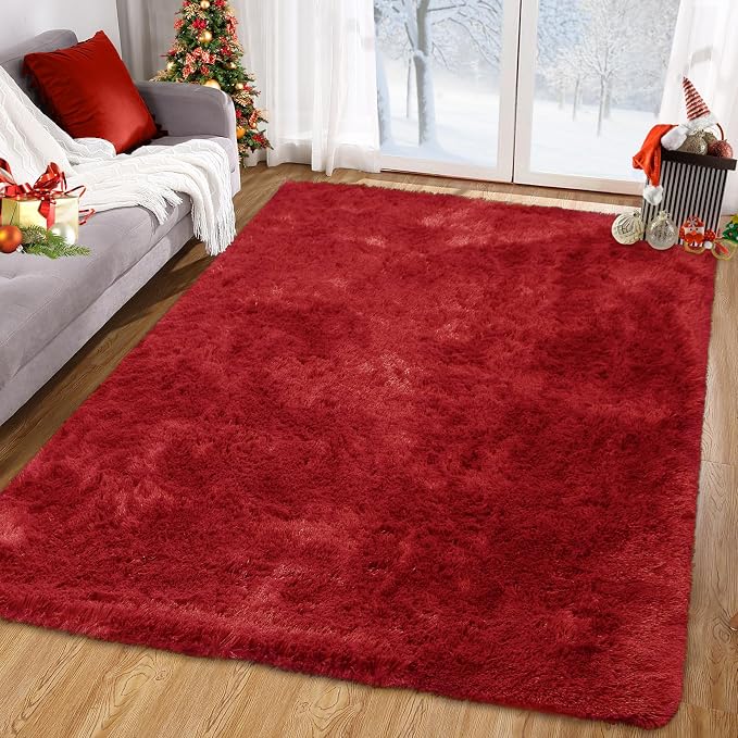 CAROMIO 9x12 Fluffy Area Rugs for Living Room Modern Plush and Thick Faux Fur by CAROMIO