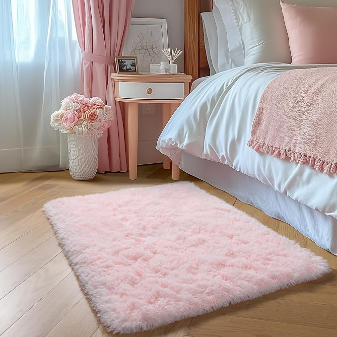 Amdrebio Pink 2x3 Mini Area Rugs - Image 5