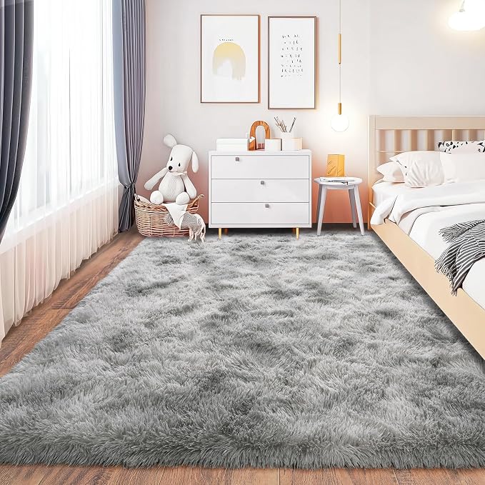 Ultra Soft Fluffy Rugs for Bedroom, Anti-Skid Indoor Carpet Nursery Rugs for - Image 5