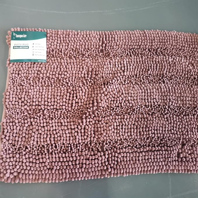Turquoize Kitchen Rug Runner Slip-Resistant Microfiber Shaggy Bath Mat Bathroom - Image 6