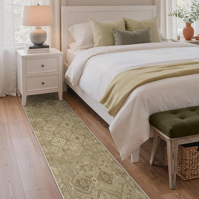 GENIMO Runner Rug 2x7 Non Slip Machine Washable Hallway Runner Rug, Low Pile - Image 5
