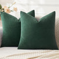 MIULEE Dark Green Couch Pillow Covers 18x18 Inch by MIULEE