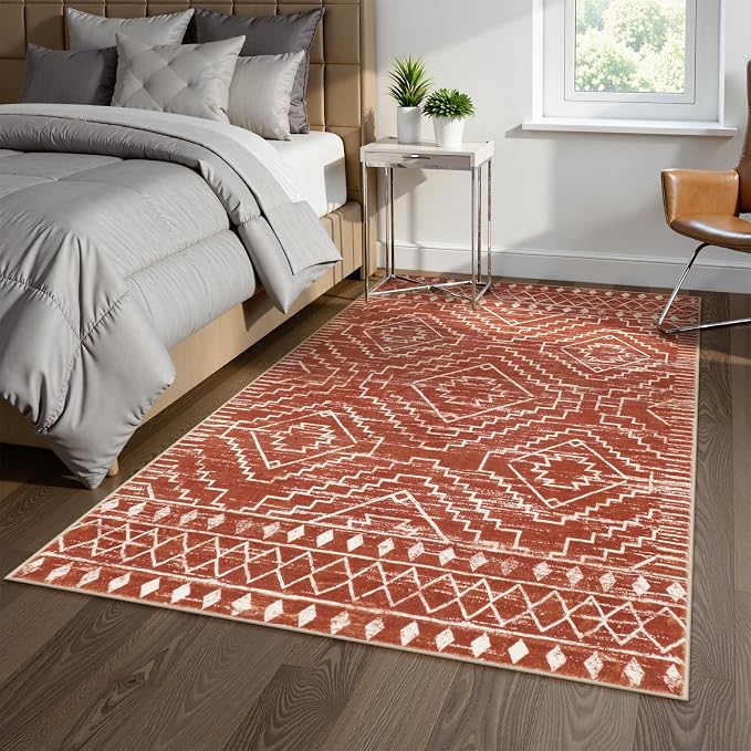 Wonnitar Moroccan 5x7 Area Rugs, Large Soft Rug - Image 7