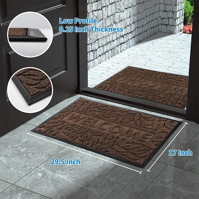 Yimobra Welcome Mat Outdoor 29.5x17, Waterproof Non-Slip Outdoor Mats - Image 7