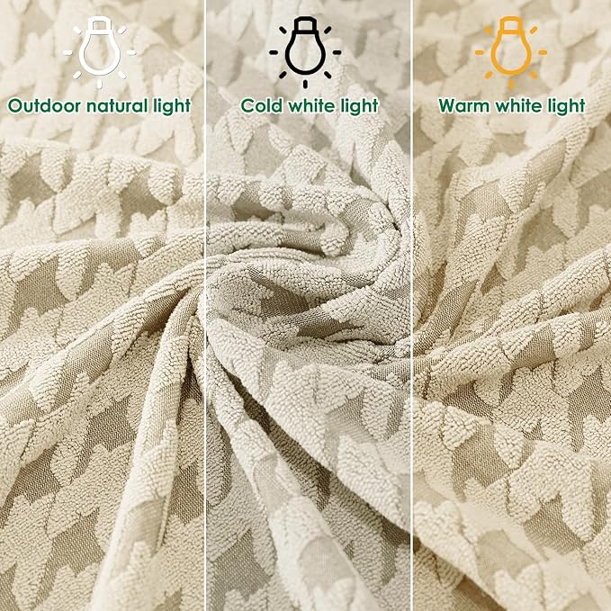 MAXIJIN Couch Cushion Covers for Sectional Sofa, Stretch Sofa Cushion Cover - Image 6