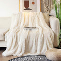 Tuddrom Decorative Extra Soft Faux Fur Blanket Queen Size 80"x90", Solid by Tuddrom