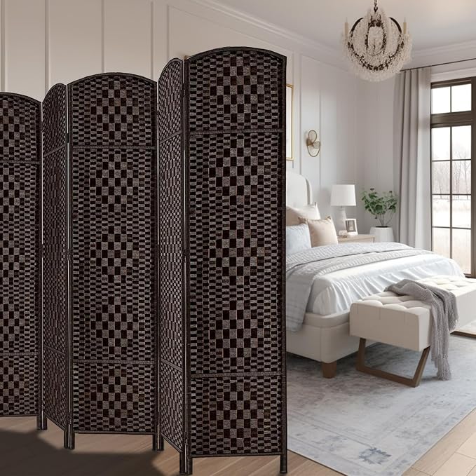 Rose Home Fashion Room Divider, 6 ft Tall Room Dividers and Folding Privacy - Image 2