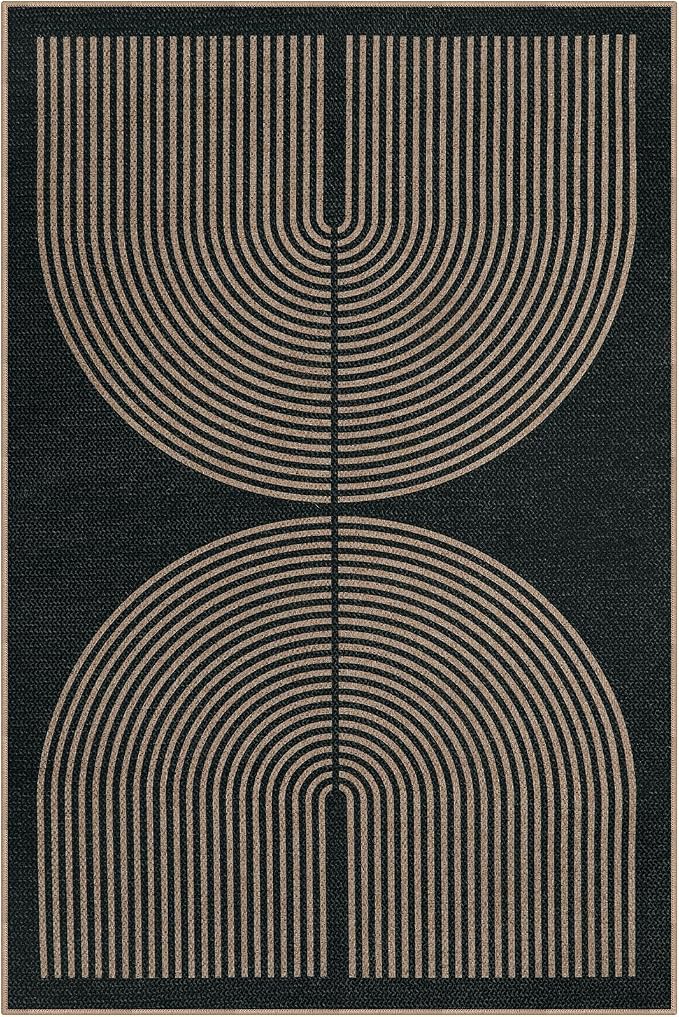 Lahome Enfys Modern Rainbow Easy Jute Rug, 6x9 Area Rugs - Image 7