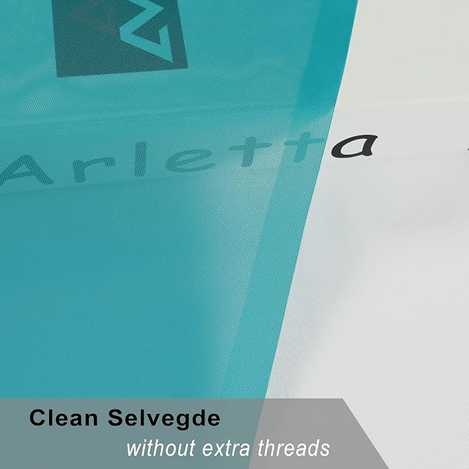 OWENIE Sheer Curtains 63 inch Length 2 Panels Set, Rod Pocket Voile Fimly Sheer - Image 6