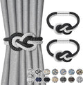 NICEEC 2 Pack Mini Magnetic Curtain Tiebacks Nordic Simple Style Drape Tie by NICEEC