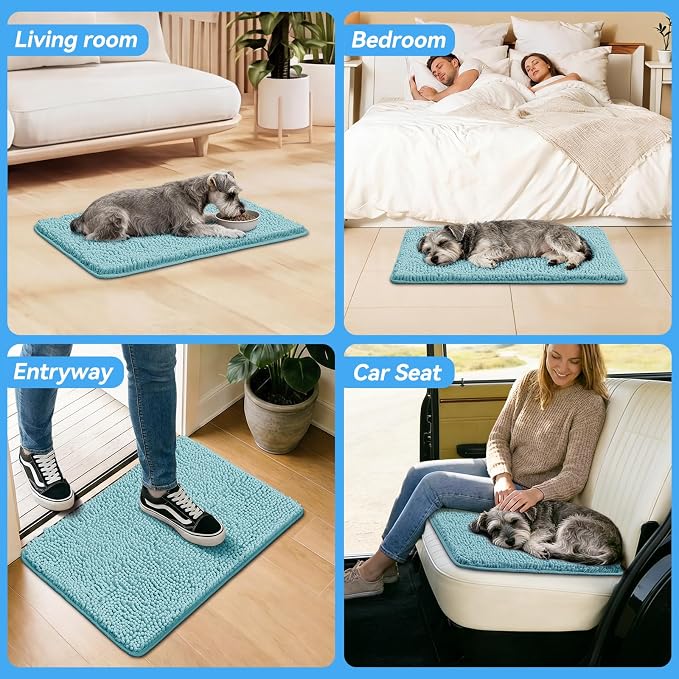 Bcoimo Super Absorbent Dog Door Mat, Pet Rugs - Image 6