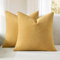 MIULEE Gold Couch Pillow Covers 18x18 Inch by MIULEE