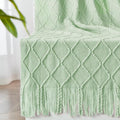 inhand Knitted Throw Blanket for Couch and Bed, Soft Living Room Home Decor by inhand