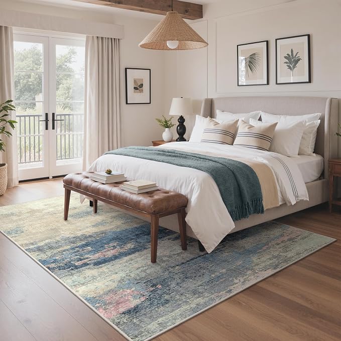 GENIMO 5X7 Washable Modern Area Rugs - Image 3