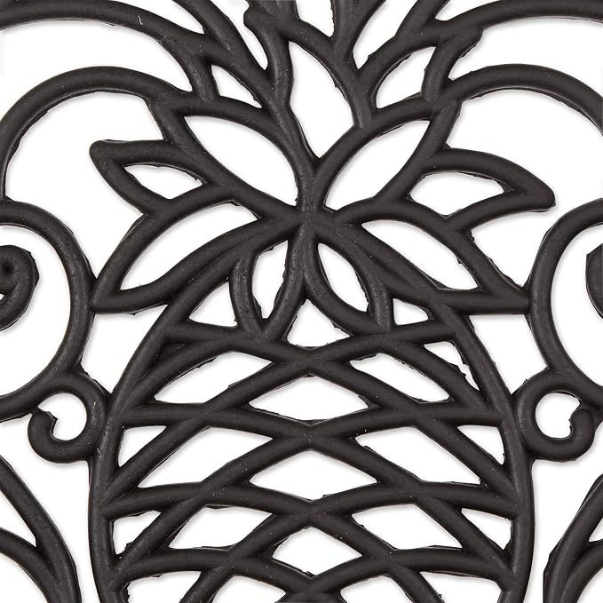 DII Rubber Doormats Collection All Weather, Pineapple Scroll - Image 4