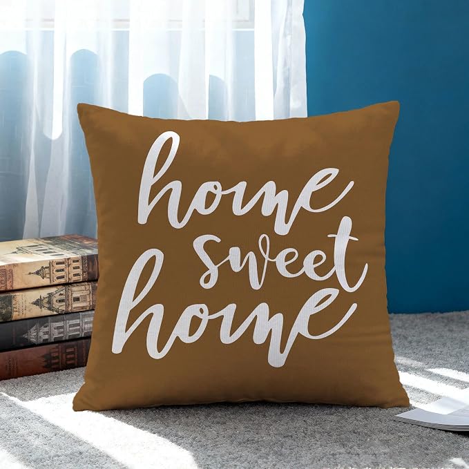 Hexagram Brown Geometric Pillow Covers 18x18 Set of 4, Decorative Outdoor - Image 2