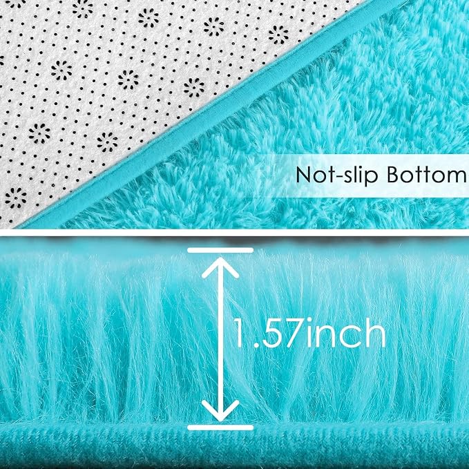 Merelax Soft Modern Indoor Large Shaggy Rug - Image 7