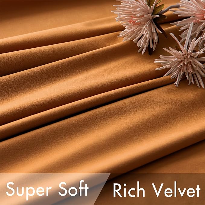 MIULEE Velvet Curtains 84 inches 2 Panels - Image 4
