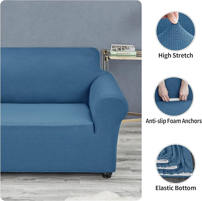 Joccun Stretch Loveseat Couch Cover Slipcover, 1-Piece Sofa Cover - Image 5