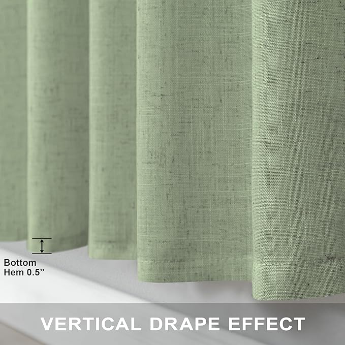 Sage Green Curtains 72 Inch Length - Image 7