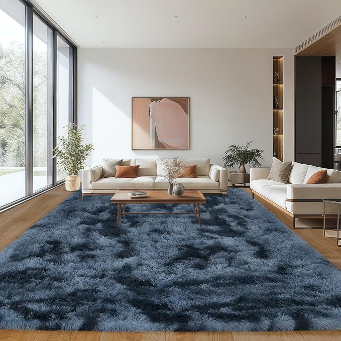 Area Rugs 9x12 Living Room, Ultra Soft Shaggy Fluffy Rug by Unknown