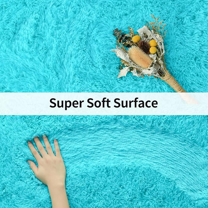 Merelax Soft Modern Indoor Large Shaggy Rug - Image 6