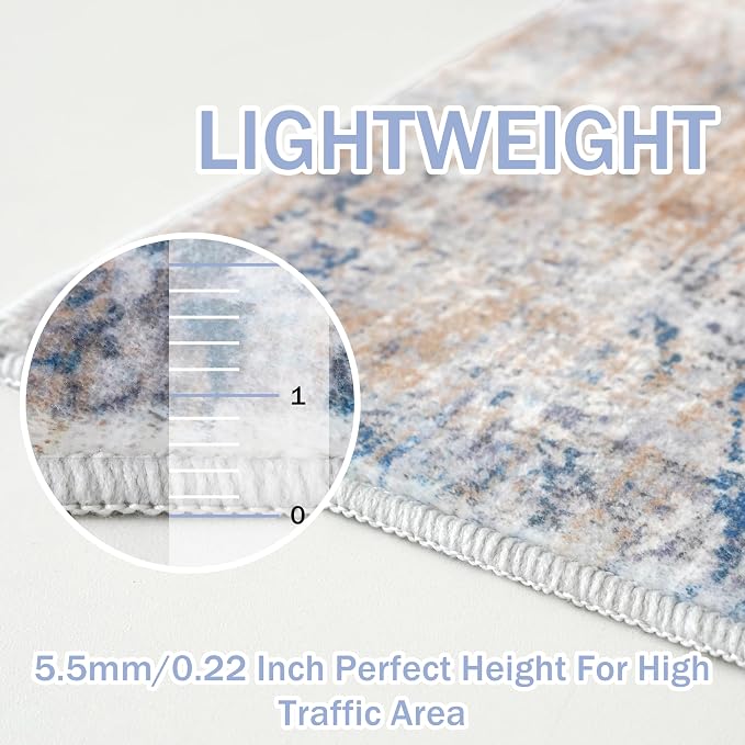IOHOUZE Abstract Runner Rug 3x16 Ft Extra Long Washable Runners - Image 5