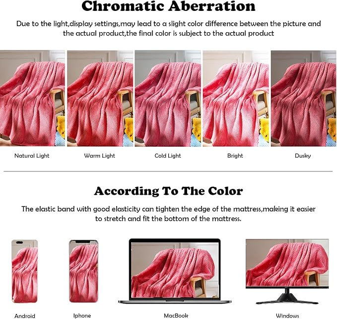 NEWCOSPLAY Super Soft King Blanket Coral Pink Premium Silky Flannel Fleece - Image 6