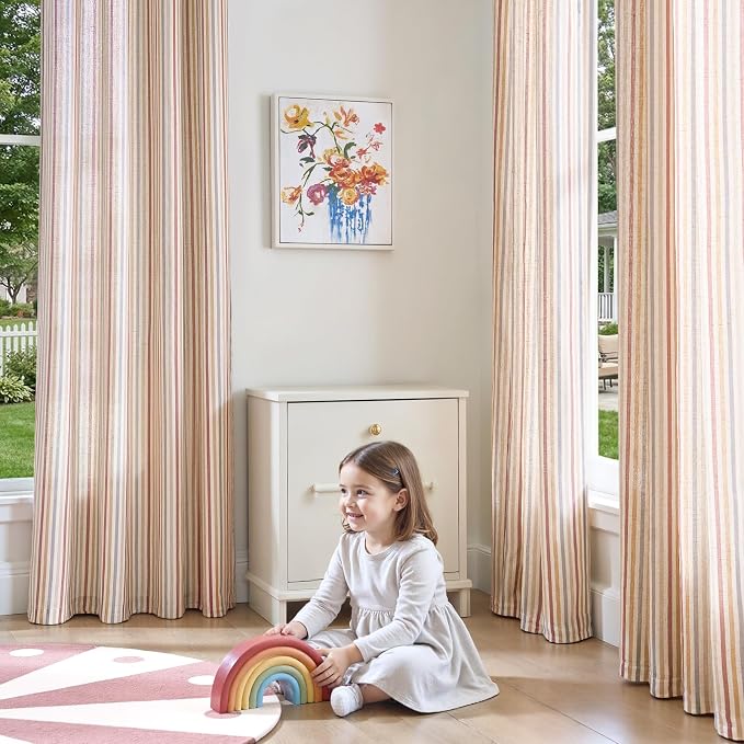 jinchan Colorful Linen Curtains - Image 3