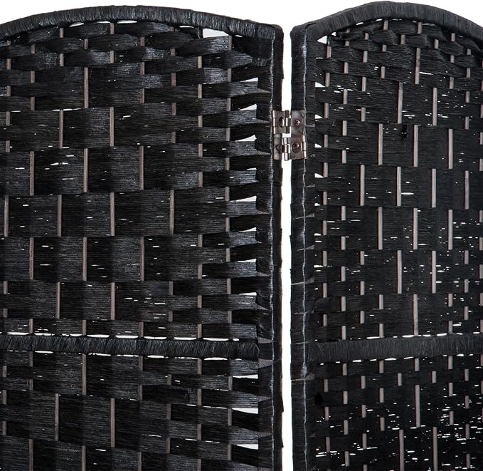 HOMCOM Room Divider, 6 Panel Folding Privacy Screen, 6FT Tall Portable Wicker - Image 6