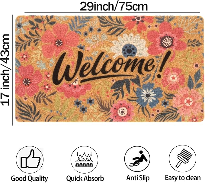 FGSS Flower-Welcome-Doormat Outdoor-Entrance - Image 5