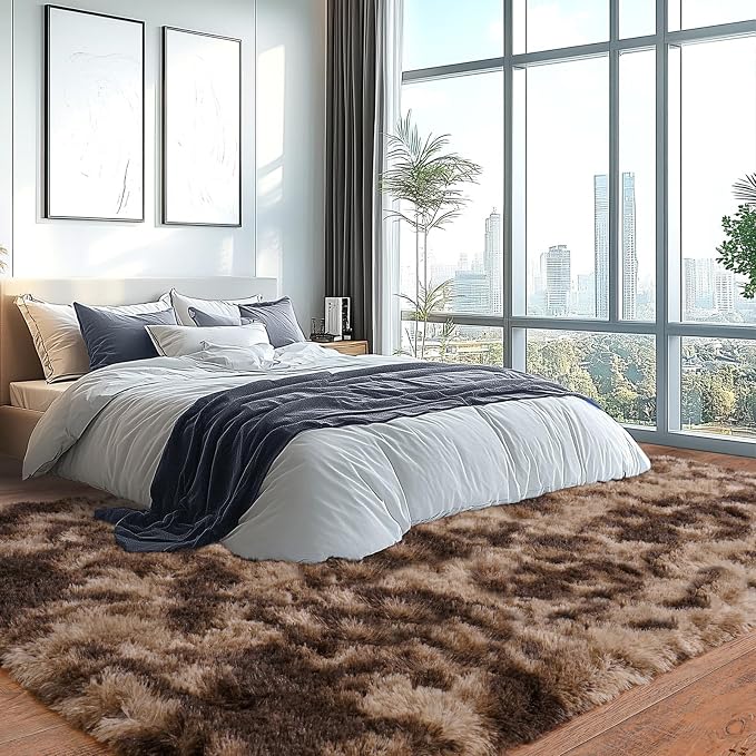 Upgrade Non-Slip Plush Rugs for Living Room, Soft Shaggy Carpets for Living Room - Image 5