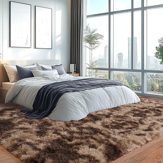 Upgrade Non-Slip Plush Rugs for Living Room, Soft Shaggy Carpets for Living Room - Image 4