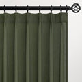 Pleated Linen Curtains 132 Inches Long by Topfinel