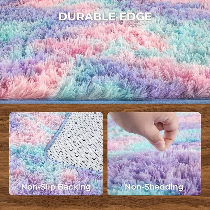 Litanika 9x12 Fluffy Shag Faux Fur Area Rug - Image 6
