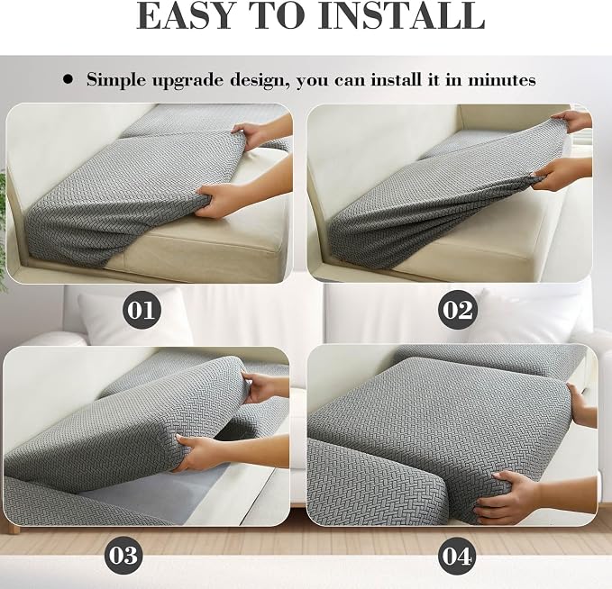 Sofa Covers Couch Covers for Sofa Pet Friendly Couch Cushion Covers Universal - Image 6