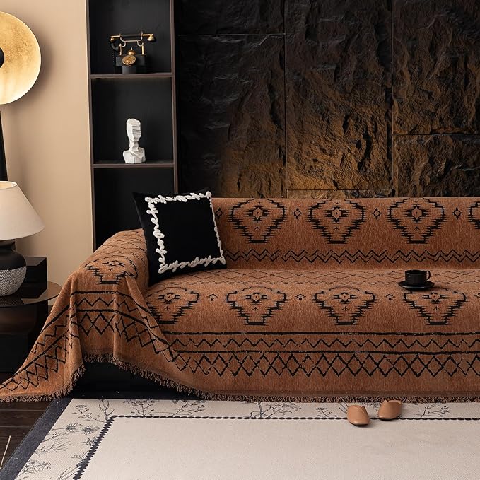 VClife Bohemian Sofa Covers Chenille Couch Cover by VCLIFE