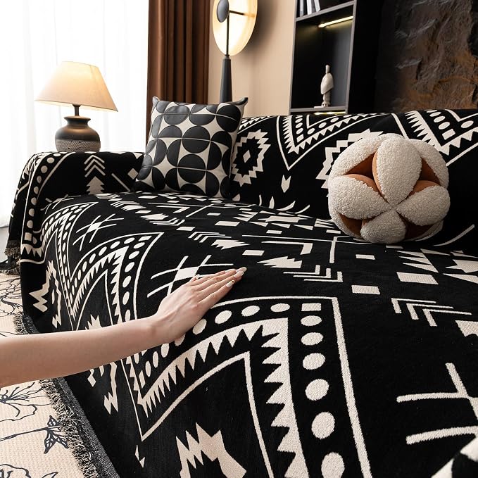 VClife Bohemian Southwestern Pattern Sofa Cover Non Slip Washable Couch Cover - Image 9
