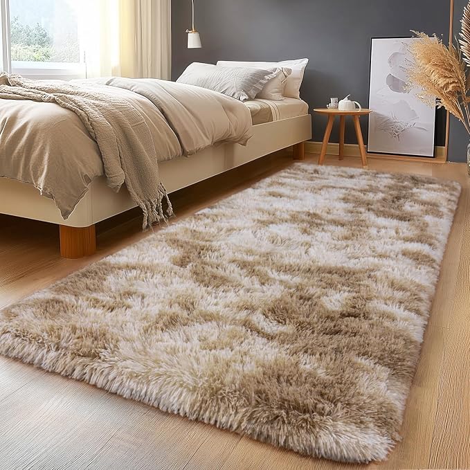 Fluffy Area Rugs for Living Room, Soft Shaggy Carpets for Living Room, Upgrade by Isdook