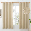 BGment Beige Linen Curtains 63 Inch Length by BGment