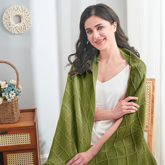 inhand Knitted Throw Blanket for Couch and Bed, Soft Living Room Home Decor - Image 7