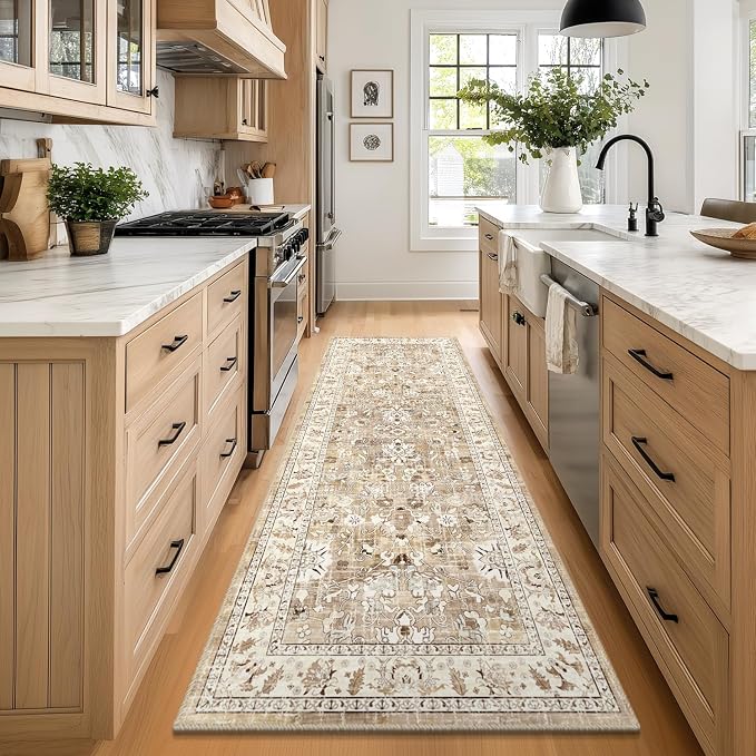 LOKHOM Washable Runner Rug, 3x8 Non-Slip Vintage Hallway Runner Rug - Image 4